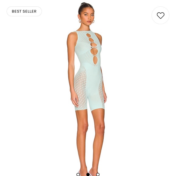 AS SEEN ON KYLIE JENNER - Poster Girl - Jetta Jumpsuit - Soft Turquoise - Picture 4 of 15